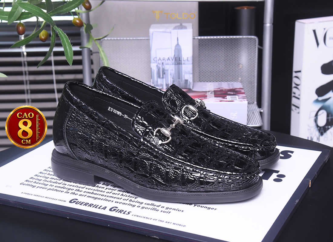 Giày cao nam 8cm đế khâu nhẹ 4